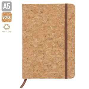 BLOCCO NOTES A5 IN SUGHERO NATURALE "CIRO"