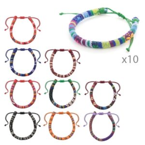 SET 10 BRACCIALETTI "FRIENDSHIP"