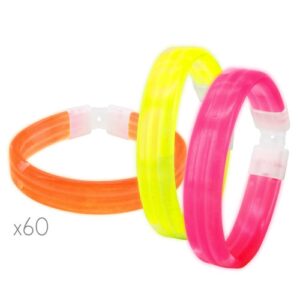 BRACCIALETTI LUMINOSI "NEON PARTY" (PACK 60 pz)