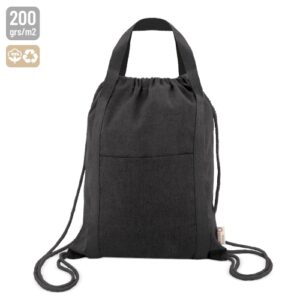 BORSA ZAINO IN COTONE RICICLATO "YALA"