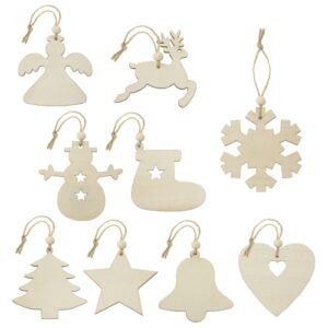 SET DECORAZIONI IN LEGNO "RUKA" 9 PZ