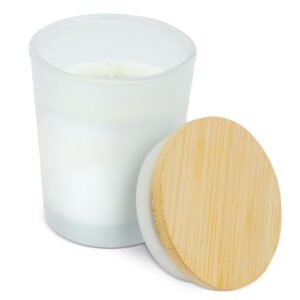 CANDELA AROMATICA CON COPERCHIO IN BAMBÙ "KALMY"