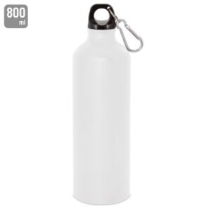 BOTTIGLIA IN ALLUMINIO 800 ML CON MOSCHETTONE "TUAREG" SUBLIMAZIONE