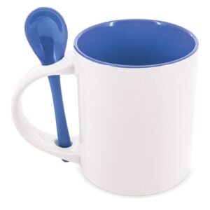TAZZA SUBLIMAZIONE ROTONDA CON CUCCHIAIO "NEIVA"