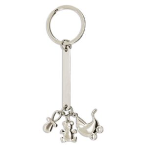 PORTACHIAVI METALLO BATTESIMO "CHARMING"