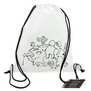 ZAINO PER BAMBINI IN TNT CON PASTELLI A CERA "ZOO"