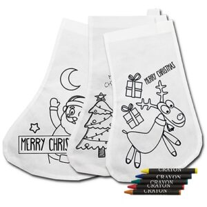 SET DA COLORARE CALZA BEFANA "CHRISTMAS PRESENT" (PACK 10)