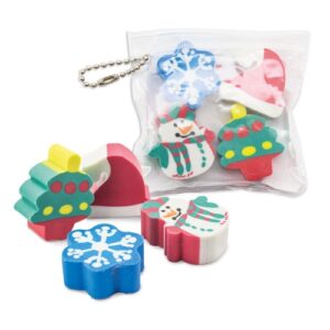 SET 4 GOMME NATALE "HAL"