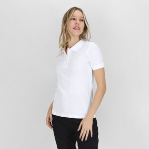 Polo Donna Bianco "keya"