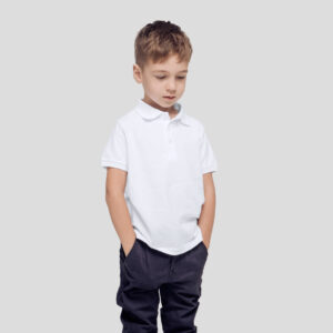 Polo Bimbo Bianco "keya"