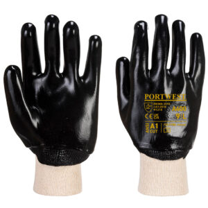 Guanti PVC con polsino a maglia elasticizzato