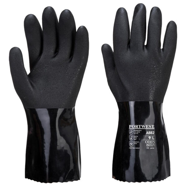 Guanto protezione chimica ESD in PVC
