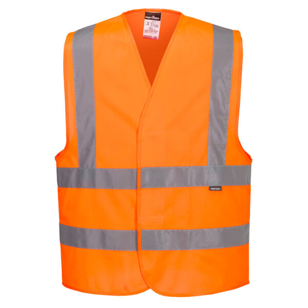 Gilet una banda orizzontale e due verticali Hi-Vis
