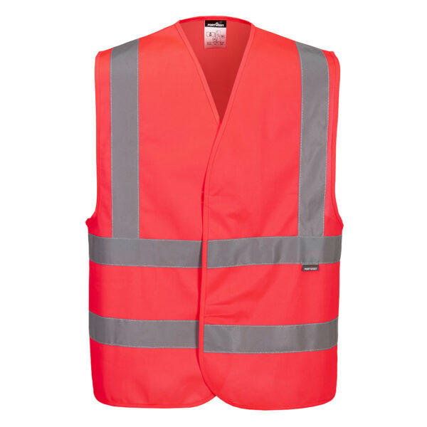 Gilet una banda orizzontale e due verticali Hi-Vis
