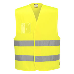 Gilet con porta badge Hi-Vis