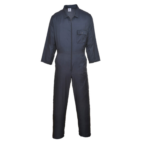 Tuta con zip in nylon