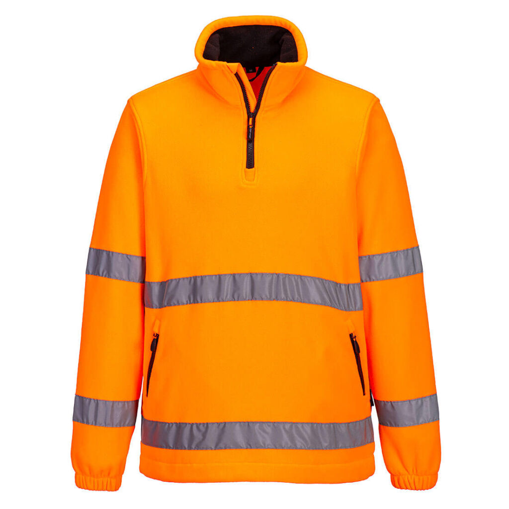 Pile Hi-Vis mezza zip