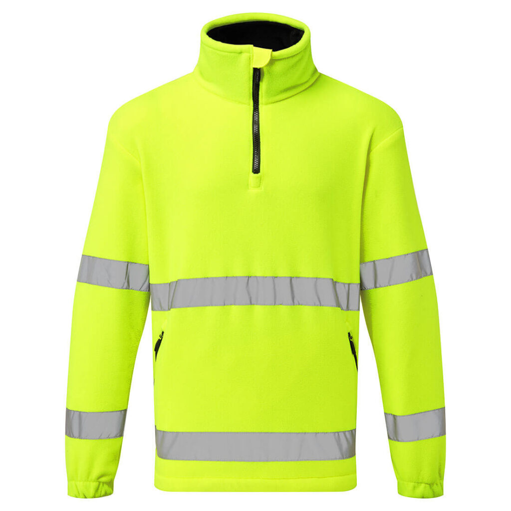 Pile Hi-Vis mezza zip