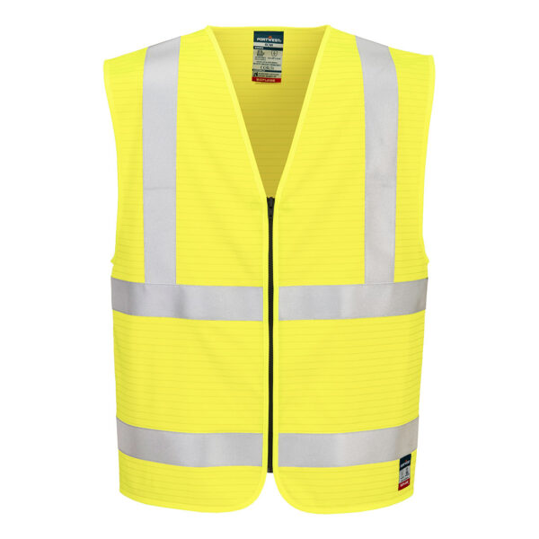 Gilet con zip Bizflame Hi-Vis FR