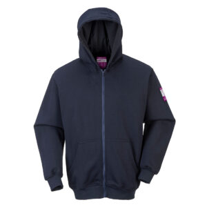 Felpa con cappuccio e zip frontale FR Modaflame