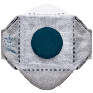 EAGLE FFP2 Respiratore piatto pieghevole al carbonio con valvola ( Pk10 )