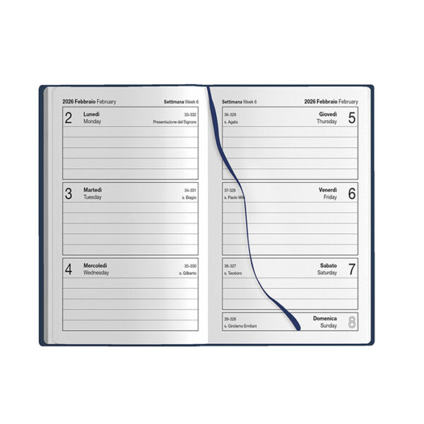 AGENDA TASCABILE SETTIMANALE