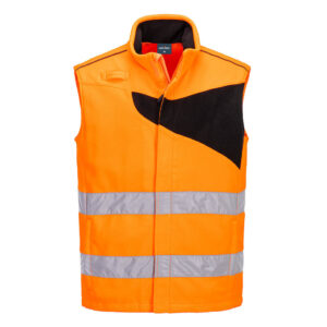 PW2 Gilet in Pile Hi-Vis