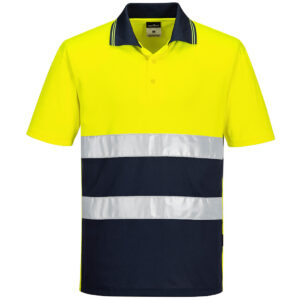 Polo leggera a contrasto ad alta visibilità S/S
