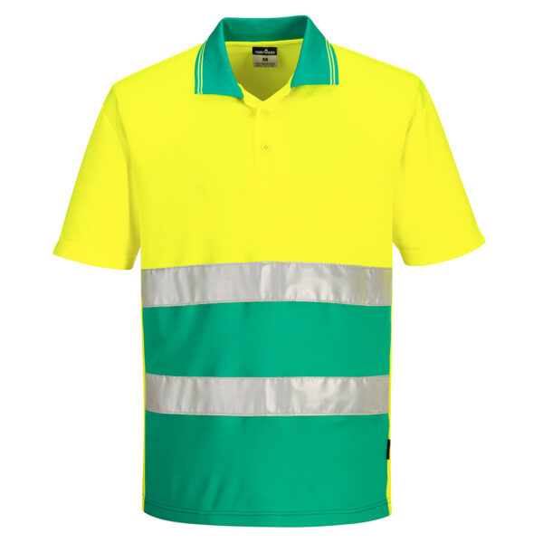 Polo leggera a contrasto ad alta visibilità S/S