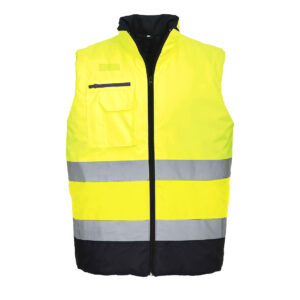 Gilet imbottito bicolore Hi-Vis