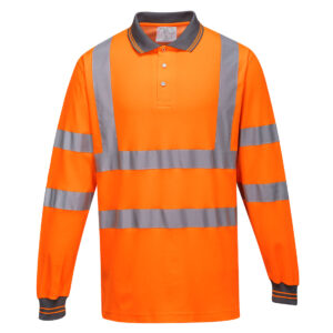 Polo maniche lunghe Cotton Comfort Hi-Vis