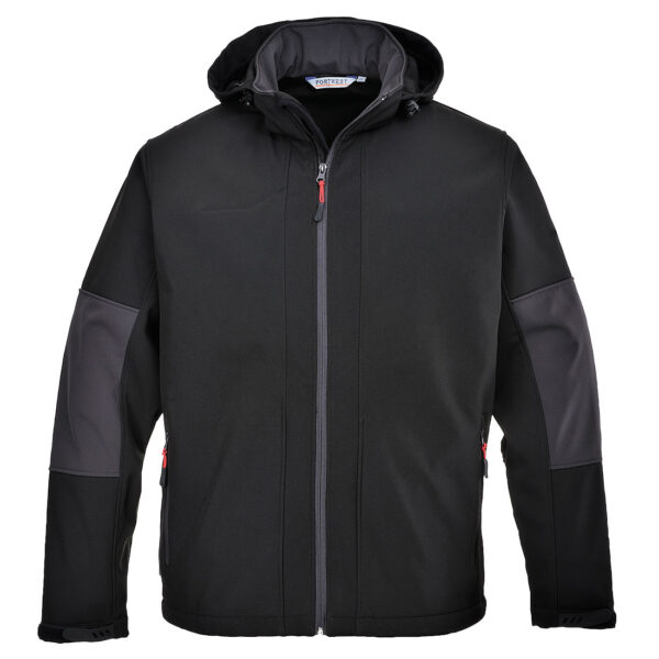 Softshell con cappuccio (3L)