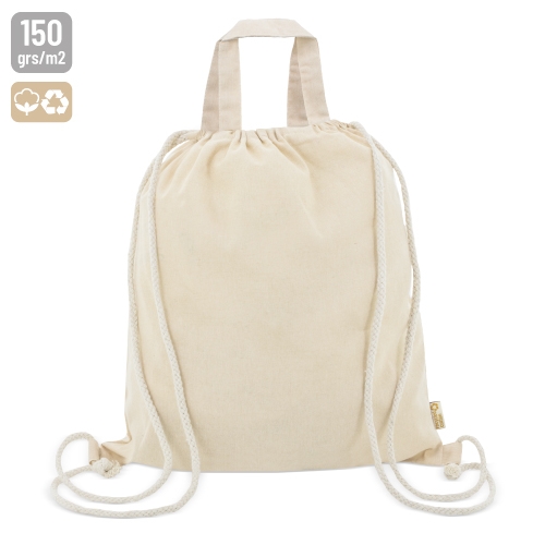 BORSA-ZAINO IN COTONE RICICLATO "AGRA"