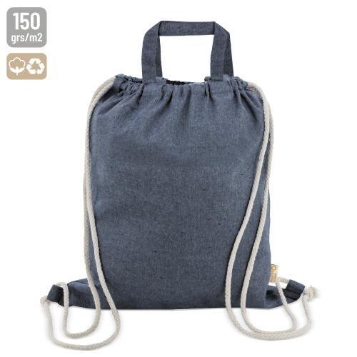 BORSA-ZAINO IN COTONE RICICLATO "AGRA"