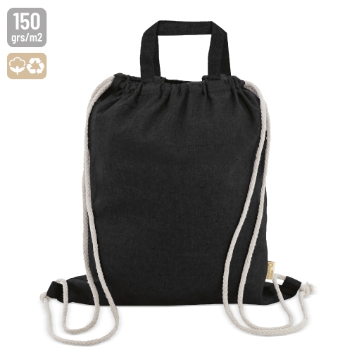 BORSA-ZAINO IN COTONE RICICLATO "AGRA"