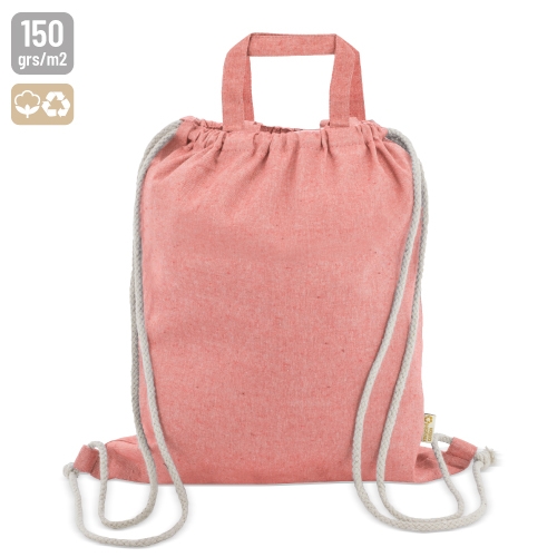 BORSA-ZAINO IN COTONE RICICLATO "AGRA"