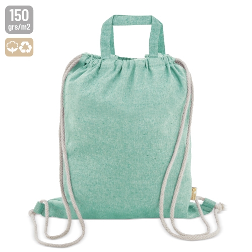 BORSA-ZAINO IN COTONE RICICLATO "AGRA"
