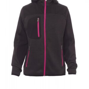 STEEL GREY MELANGE/NERO-FUCSIA FLUO