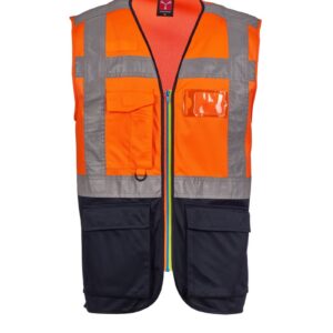 ARANCIONE FLUO/BLU NAVY