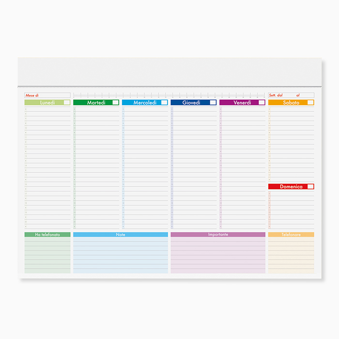 MINI PLANNING MULTICOLOR
