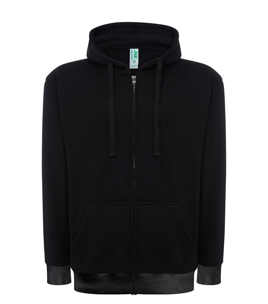 FELPA UNISEX CAPPUCCIO E ZIP PREMIUM