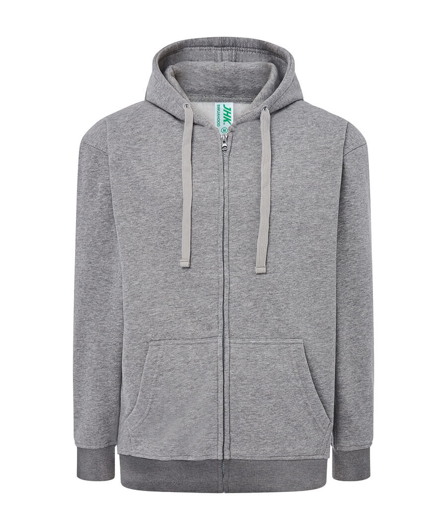 FELPA UNISEX CAPPUCCIO E ZIP PREMIUM