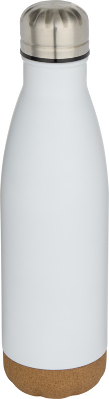Cove 500 ml double wall vacuum insulated stainless steel water bottle with cork details