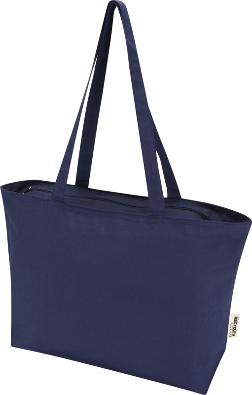 Ningbo 320 g/m² zippered cotton tote bag 15L