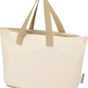 Sierra 140 g/m² GRS recycled foldable cotton tote bag 12L