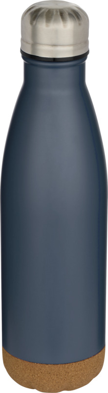 Cove 500 ml double wall vacuum insulated stainless steel water bottle with cork details