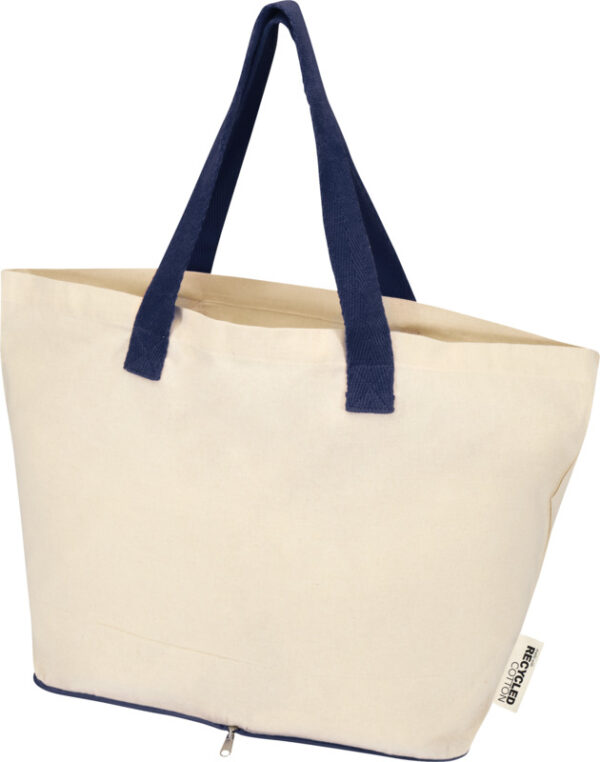 Sierra 140 g/m² GRS recycled foldable cotton tote bag 12L